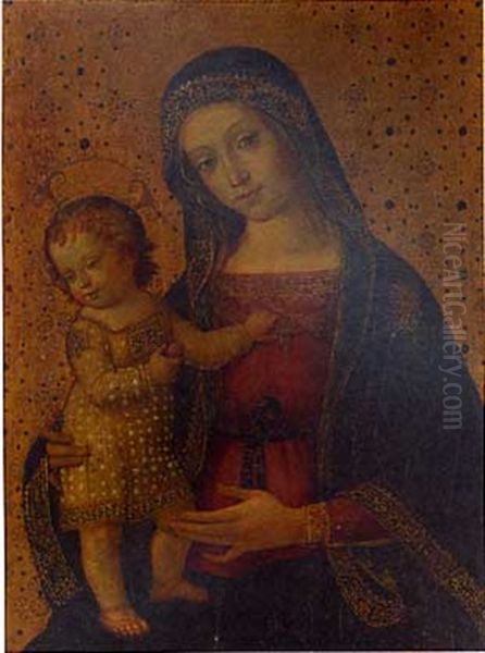 Madonna And Child Oil Painting by Francesco D'Antonio Da Viterbo