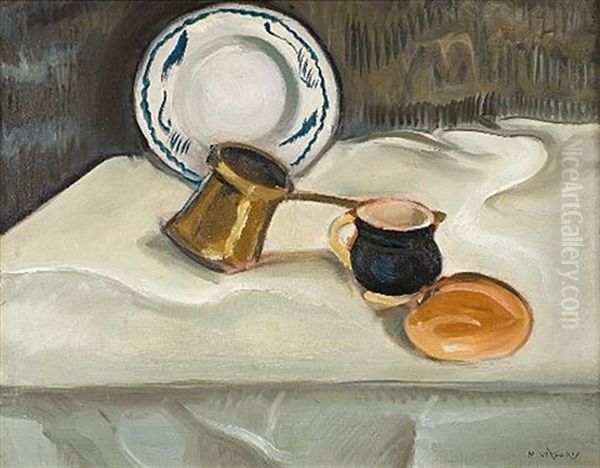 Still Life Oil Painting by Mimis Vitsoris