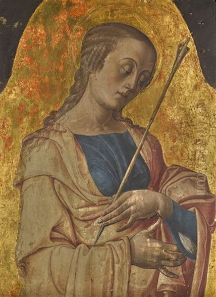 Saint Ursula Oil Painting by Alvise Vivarini