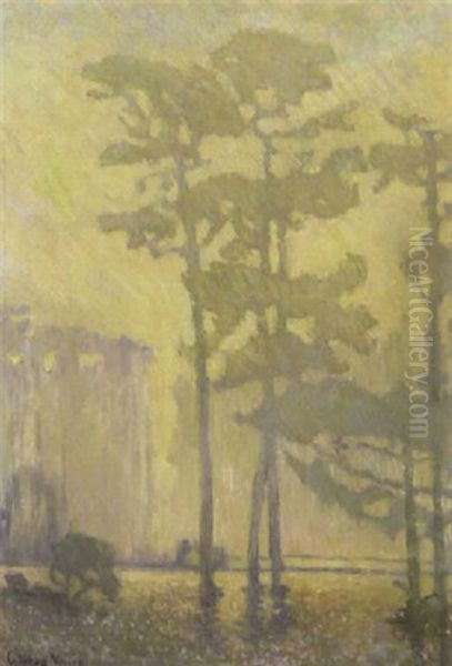 Morning Fog Oil Painting by Calthea Campbell Vivian