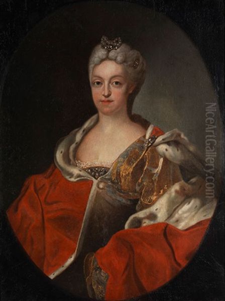 Bildnis Der Kurfurstin Maria Amalia Von Bayern Oil Painting by Joseph Vivien