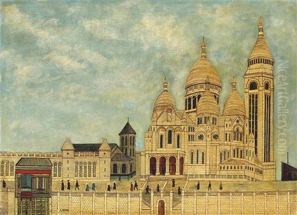 Sacre-coeur Oil Painting by Louis Vivin