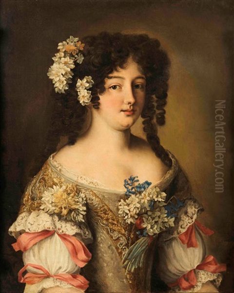 Ritratto Di Ortensia Mancini Oil Painting by Jakob Ferdinand Voet