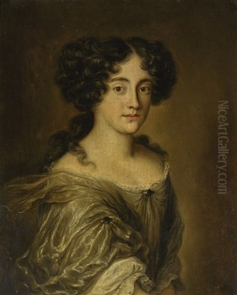 Portrait Of Hortense Mancini, Duchess Mazarin (1646-1699) Oil Painting by Jakob Ferdinand Voet