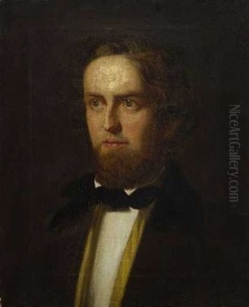 Bildnis Eines Jungen Mannes Oil Painting by Carl Christian Vogel von Vogelstein