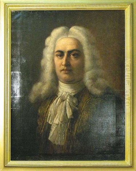 Georg Friedrich Handel Oil Painting by Lorenz Vogel