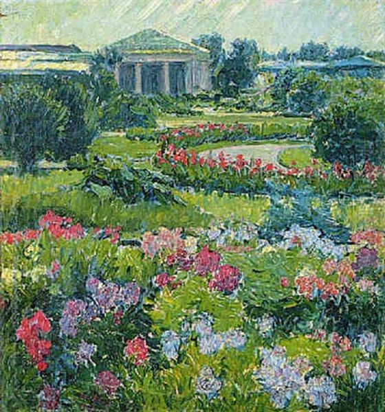 Im Kurpark Oil Painting by Franz Wilhelm Voigt