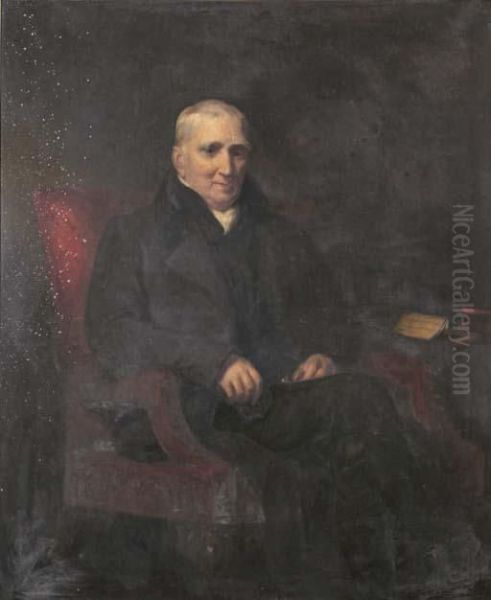 Portrait Of John Scott Oil Painting by Henry Perronet Briggs