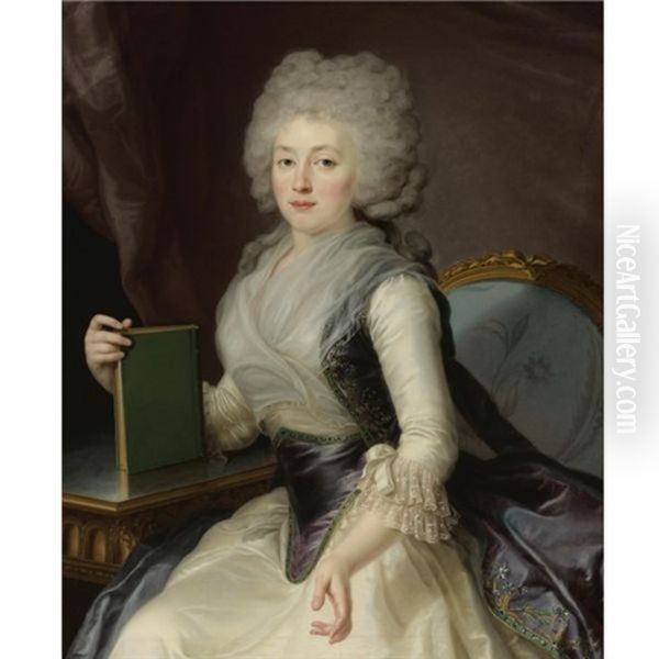 Portrait Of Madame Zouboff Oil Painting by Jean-Louis Voilles