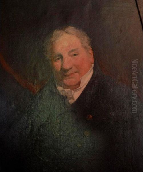 Portrait Of Robert Bowden Of South Molton, Devon Oil Painting by Henry Perronet Briggs