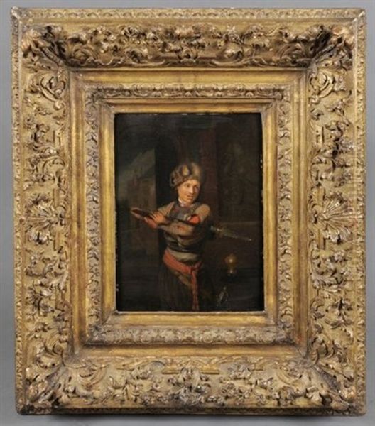 Le Hallebardier Oil Painting by Ary de Vois