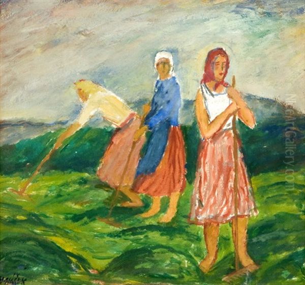 Suseni Sena Oil Painting by Frantisek Vojacek