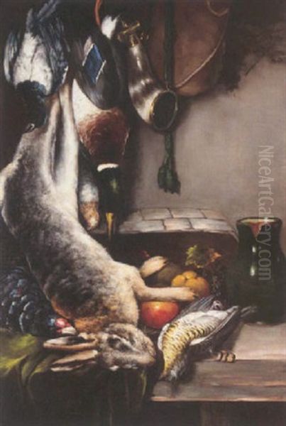 Still Life With Game Oil Painting by Nicolai Vokos