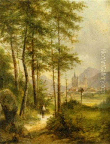 Blick Auf Maria Zell In Der Steiermark Oil Painting by Raimund Volanek