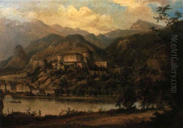 Blick Auf Die Festung Kufstein Oil Painting by Raimund Volanek