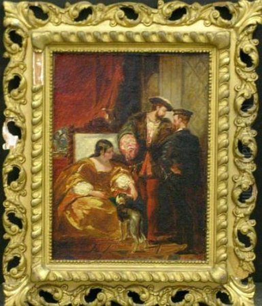 Francis I And The Duchess Of Etampes Oil Painting by William H. Brigham