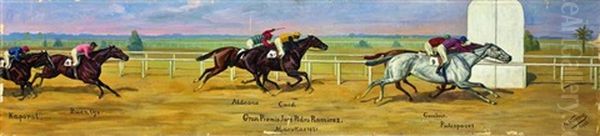 Maronas, Gran Premio Jose Ramirez Oil Painting by Karl Volkers