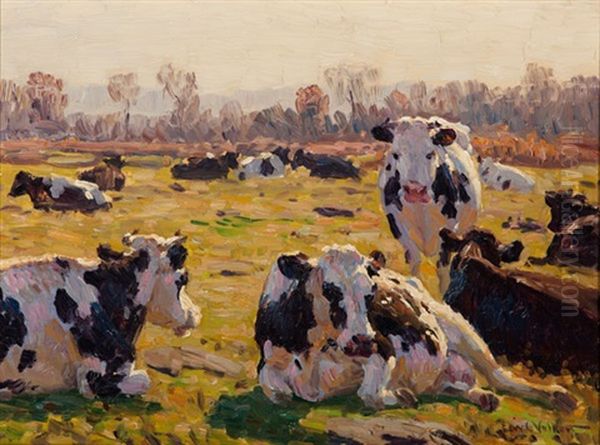 The Pasture Oil Painting by Edward Charles Volkert