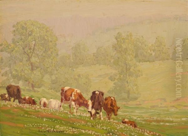 Retreating Mist Oil Painting by Edward Charles Volkert