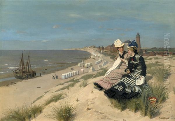 In Der Sommerfrische Oil Painting by Max Volkhart