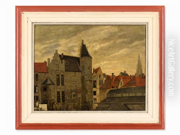 View Of Amsterdams Oil Painting by Max Volkhart