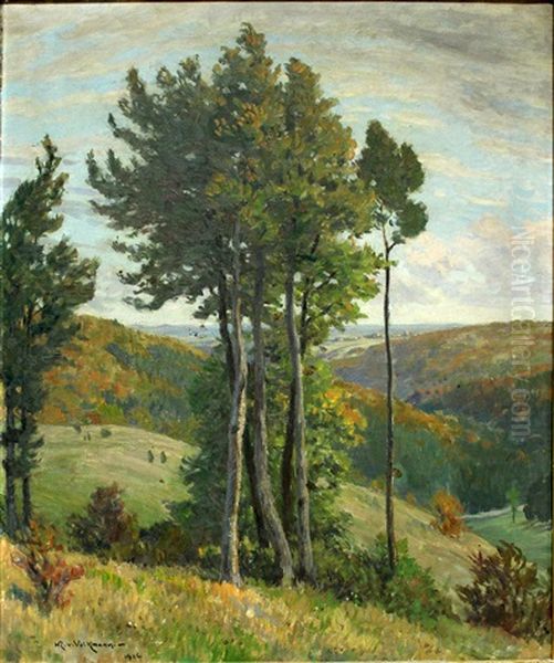 Herbst Klange Oil Painting by Hans Richard Von Volkmann