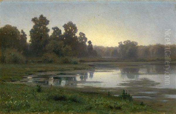 At Dawn Oil Painting by Efim Efimovich Volkov