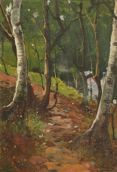 Waldlandschaft Oil Painting by Efim Efimovich Volkov