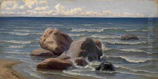 Seascape Oil Painting by Efim Efimovich Volkov