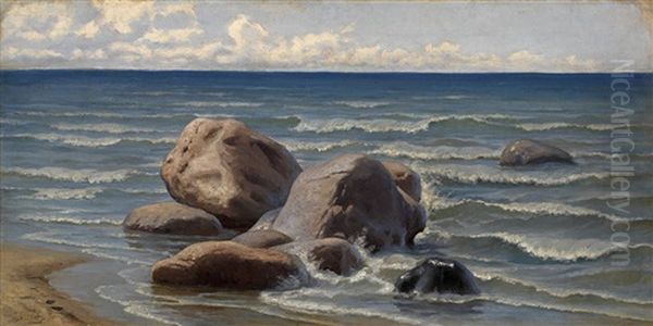 Seascape Oil Painting by Efim Efimovich Volkov