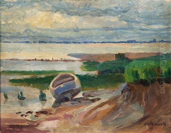 The Elbe Near Blankense by Hugo Volkwarth