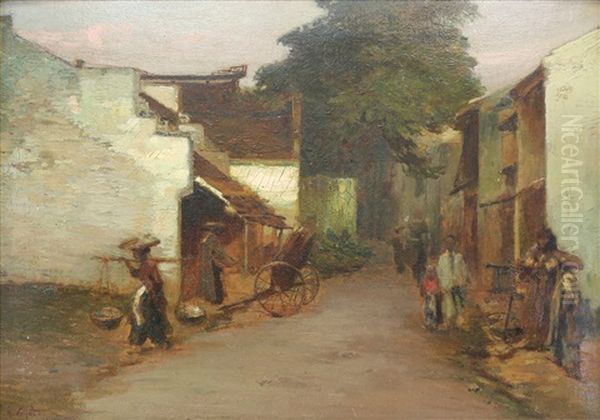 Hanoi Oil Painting by Henri Emile Vollet