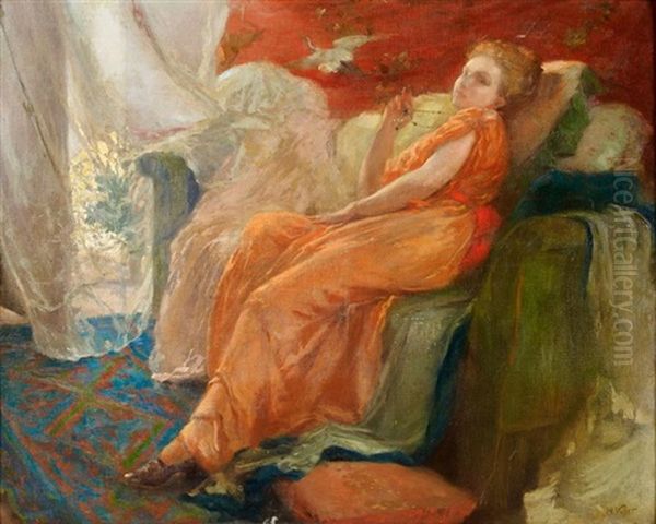 Le Boudoir Indochinois Oil Painting by Henri Emile Vollet