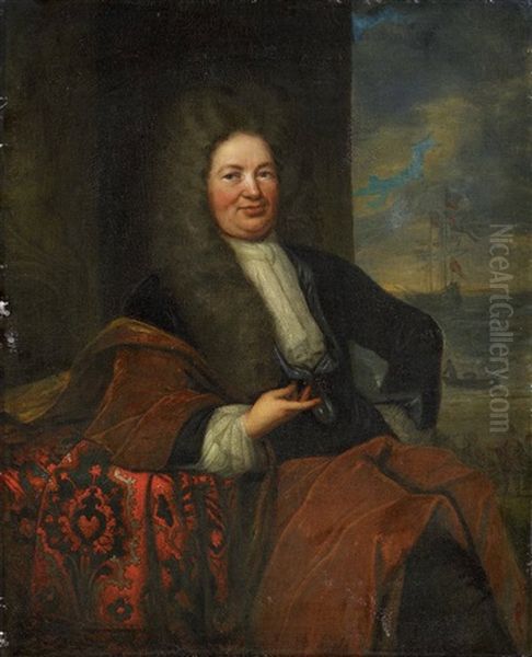 Bildnis Eines Kaufmanns Oil Painting by Jan Vollevens the Elder