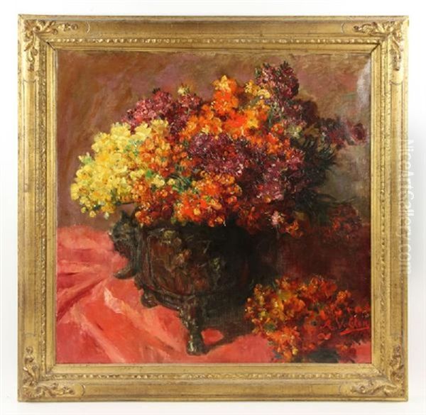 Vollon, Floral Still Life, Oil Oil Painting by Antoine Vollon