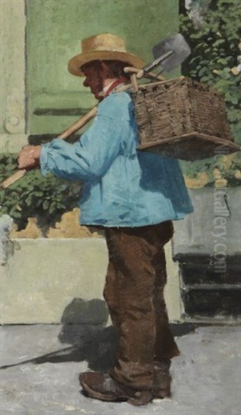 Der Mausefanger Oil Painting by Theodor Volmar