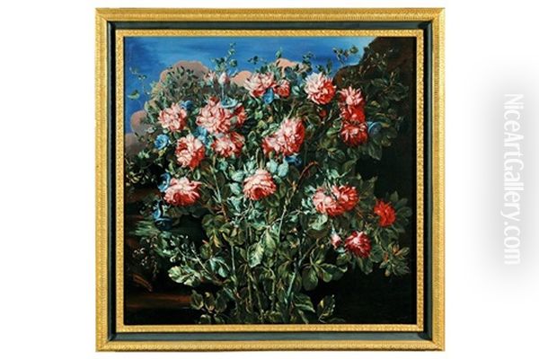 Mazzo Di Rose Selvatiche Oil Painting by Francesco Volo