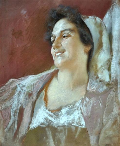 Ritratto Di Donna Oil Painting by Vincenzo Volpe