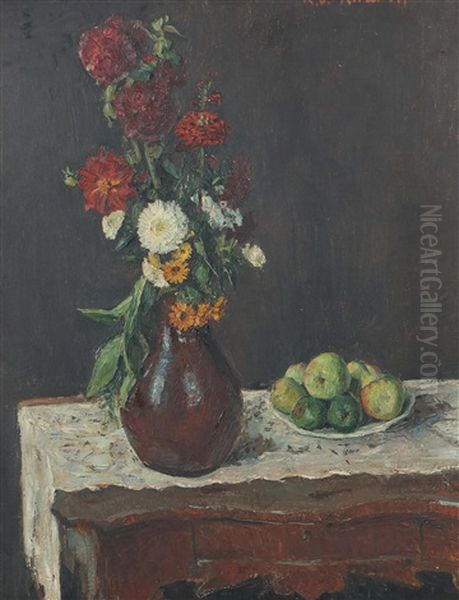 Stilleben Oil Painting by Konrad Von Kardorff