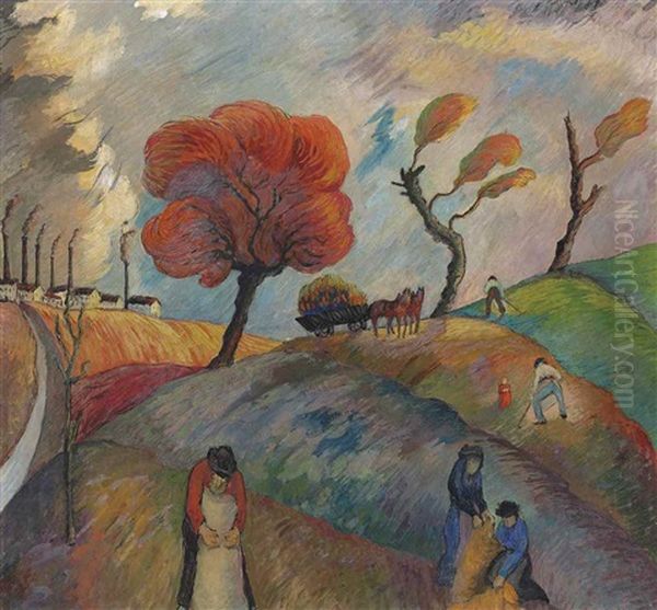 Ameisenhaufen Oil Painting by Marianne von Werefkin