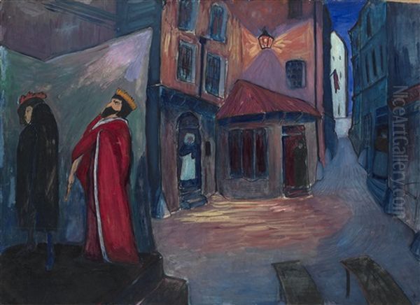 In Die Nacht Hinein Oil Painting by Marianne von Werefkin