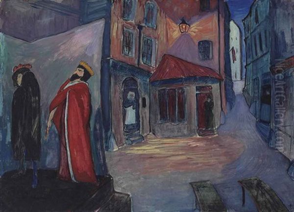 In Die Nacht Hinein Oil Painting by Marianne von Werefkin