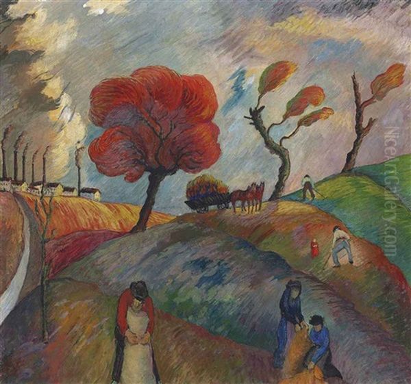 Ameisenhaufen Oil Painting by Marianne von Werefkin