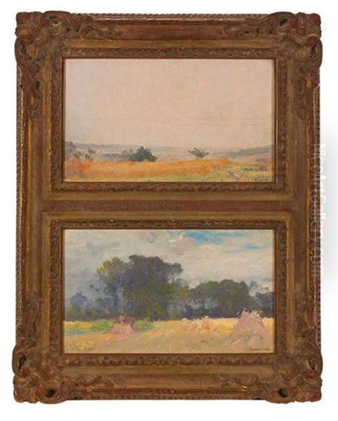 (i) Summer Landscape Oil Painting by Robert Vonnoh