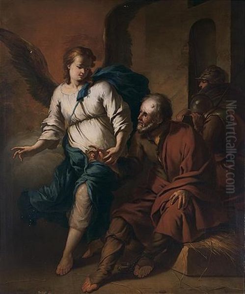 The Liberation Of St. Peter Oil Painting by Johannes Voorhout the Elder