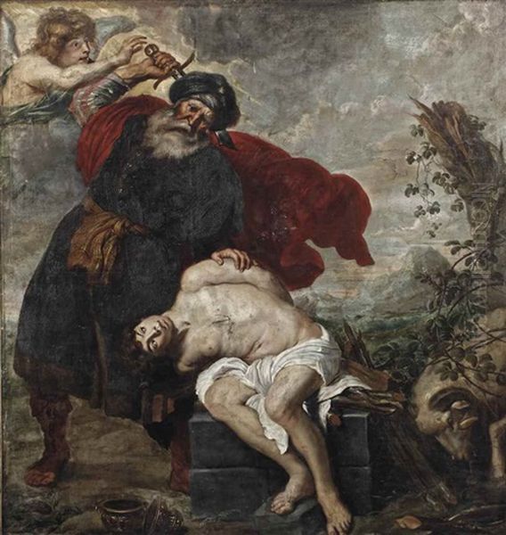 The Sacrifice Of Isaac Oil Painting by Cornelis De Vos