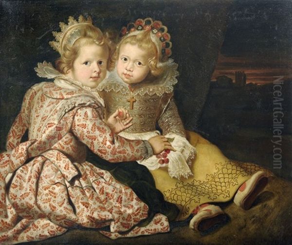 Magdalena Und Jan Baptist De Vos Oil Painting by Cornelis De Vos