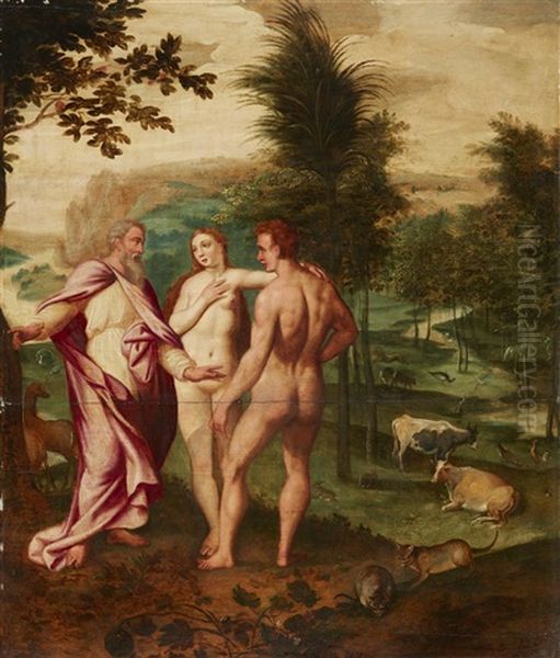 Expulsion From The Garden Of Eden by Marten de Vos