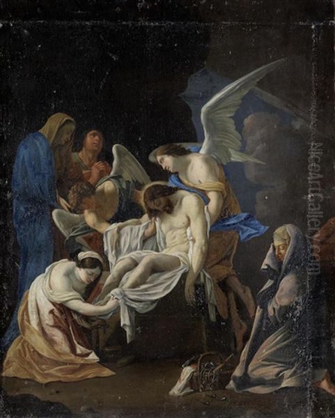 The Entombment Oil Painting by Simon Vouet