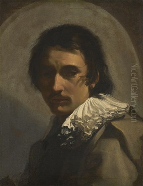 Portrait Of A Young Man Oil Painting by Simon Vouet